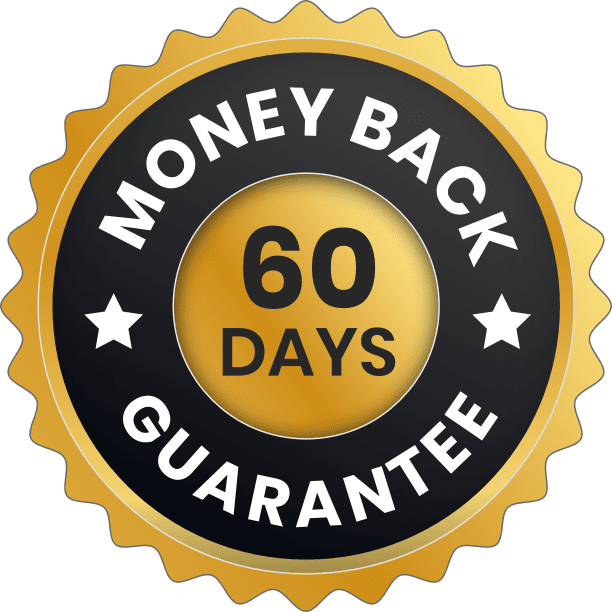 Selo 60 days money-back guarantee